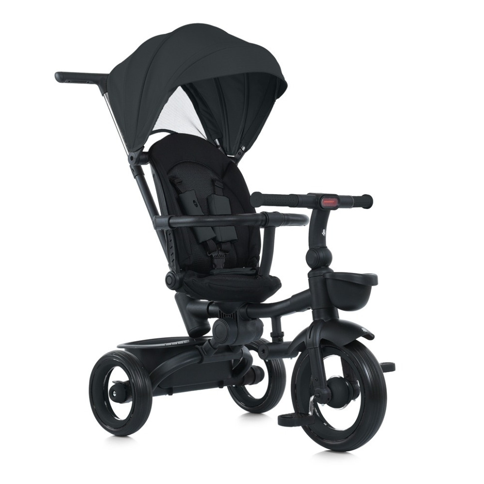 Дитячий триколісний велосипед Turbotrike MT 1038 Black, з батьківською ручкою