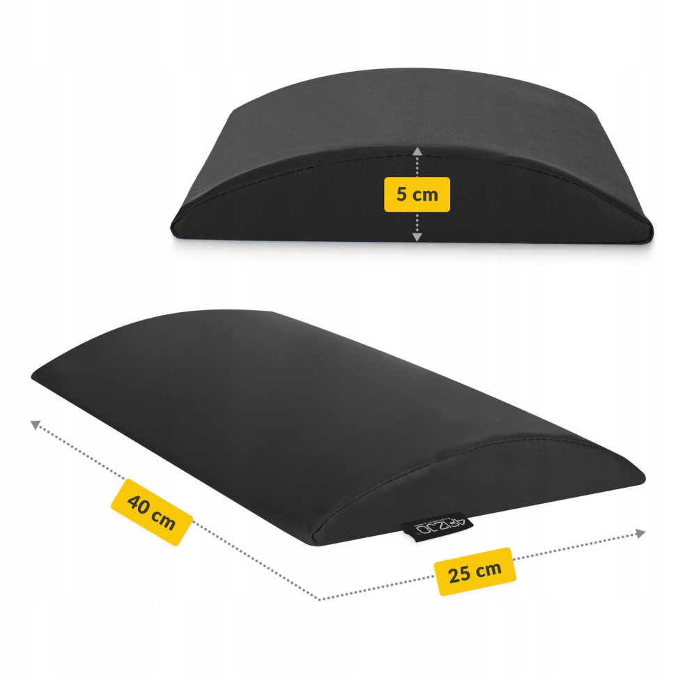 Напіввалик для реабілітації та масажу 4FIZJO P-5905973403078 Black 40 x 25 x 5 см