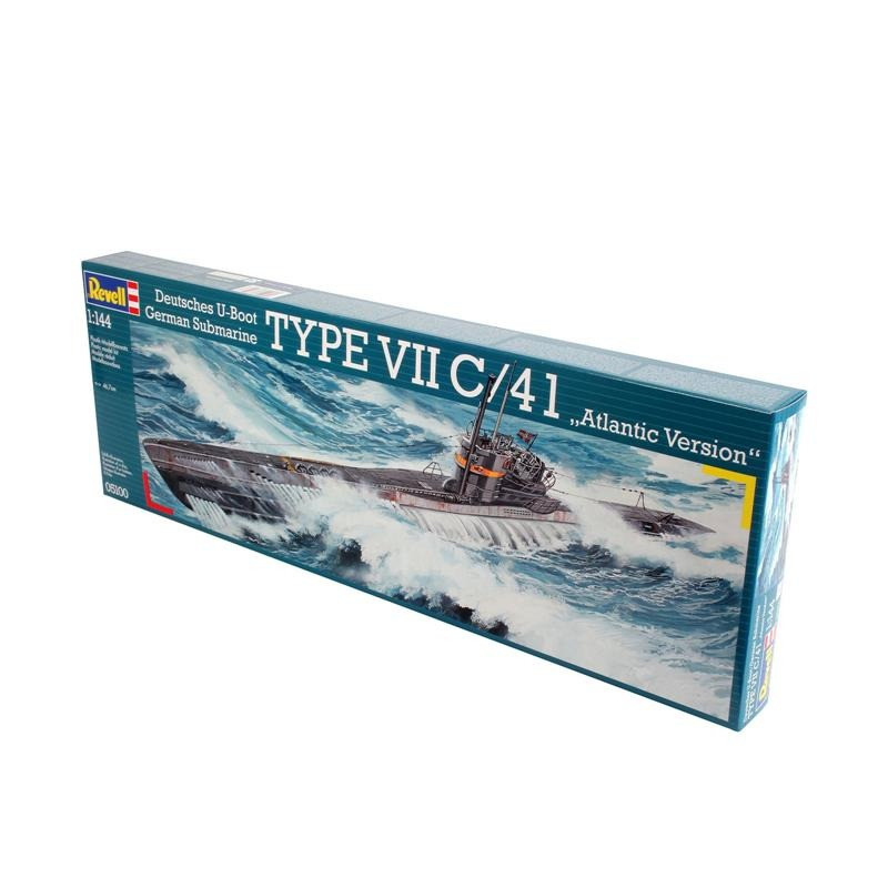 Сборная модель-копия Подводная лодка Type VII C/41 Revell RVL-05100 уровень 4 масштаб 1:144