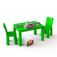 Ігровий набір Кухня дитяча DOLONI-TOYS 04670/1 (34 предмети, стіл + 2 стільчики)