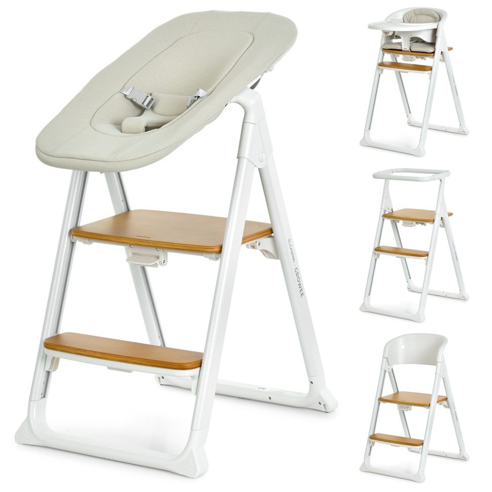 Детский стульчик для кормления 4 в 1 GROWEE El Camino ME 1222 White
