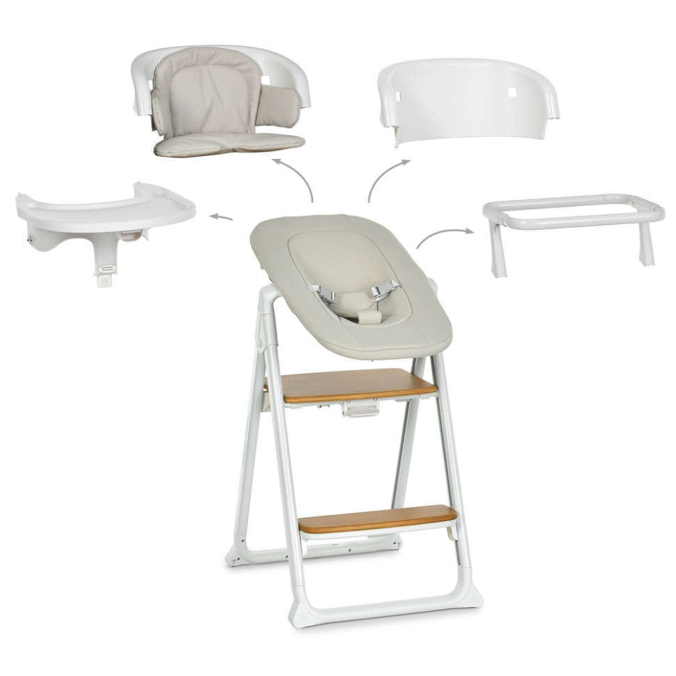 Детский стульчик для кормления 4 в 1 GROWEE El Camino ME 1222 White