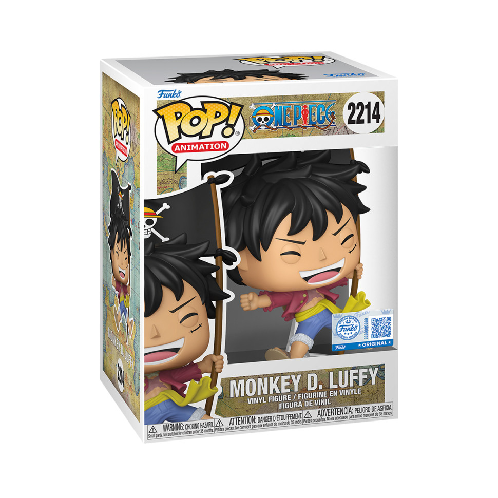 Игровая фигурка Луффи с флагом Funko POP! 91970 серии