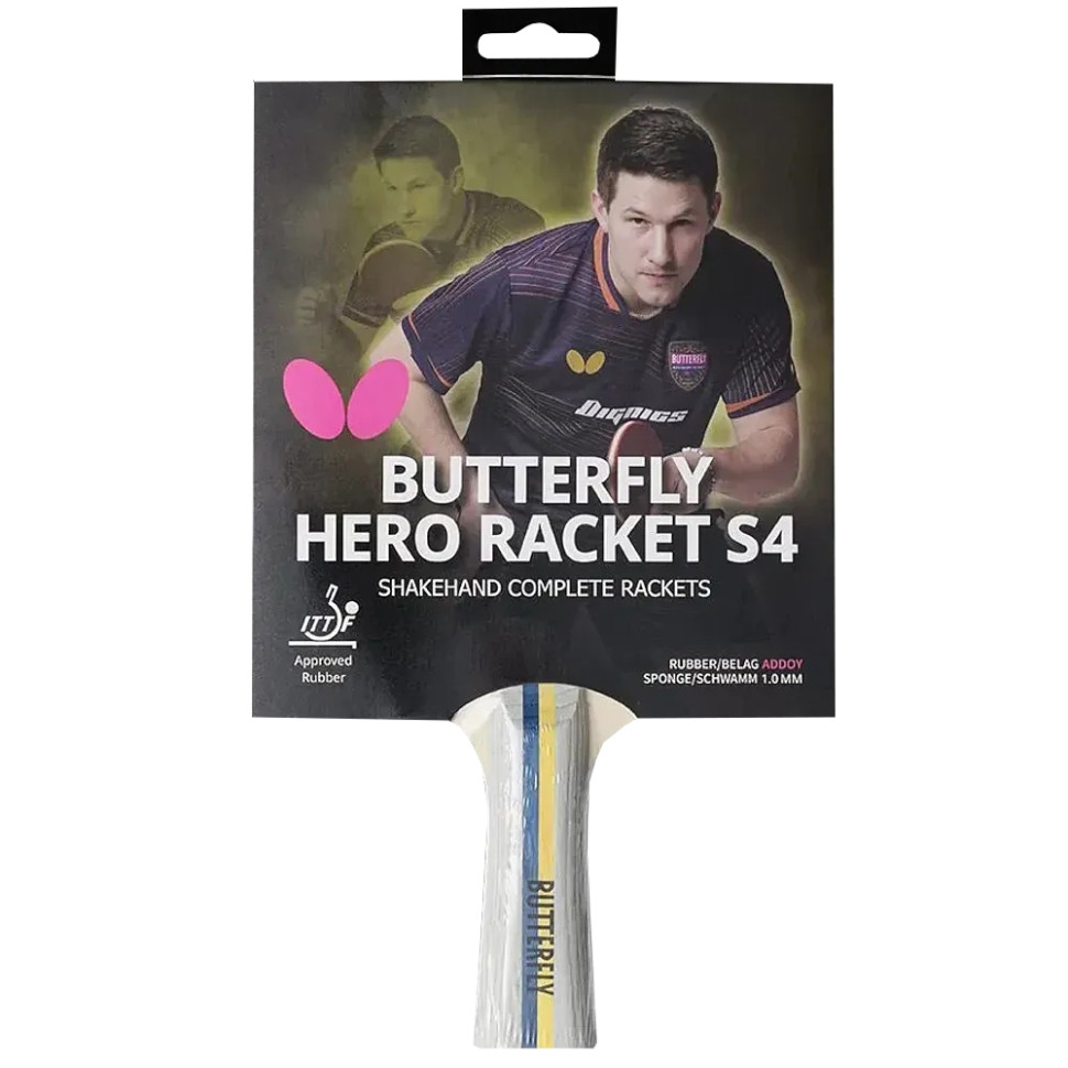 Ракетка для настільного тенісу HERO Racket S4 Kristian Karlsson 6251740002 Butterfly 932287