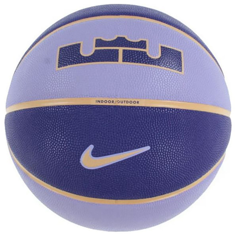 Мяч баскетбольный ALL COURT 2.0 8P L JAMES DEFLATED Nike N.100.4368.509.07 фиолетовый № 7