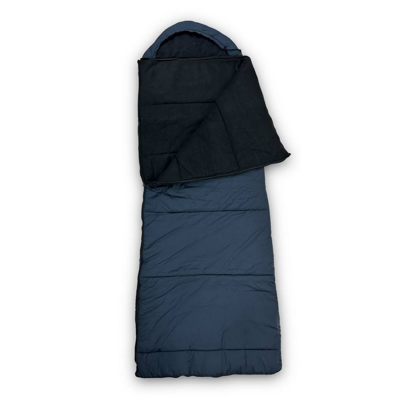 Спальний мішок ковдра з капюшоном Gemini Sport BG-0088 Чорний