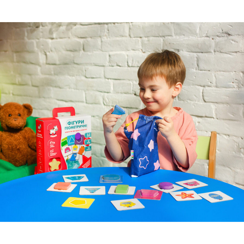 УЦІНКА! Геометричні фігури Vladi Toys ZB2001-02-UC дерево