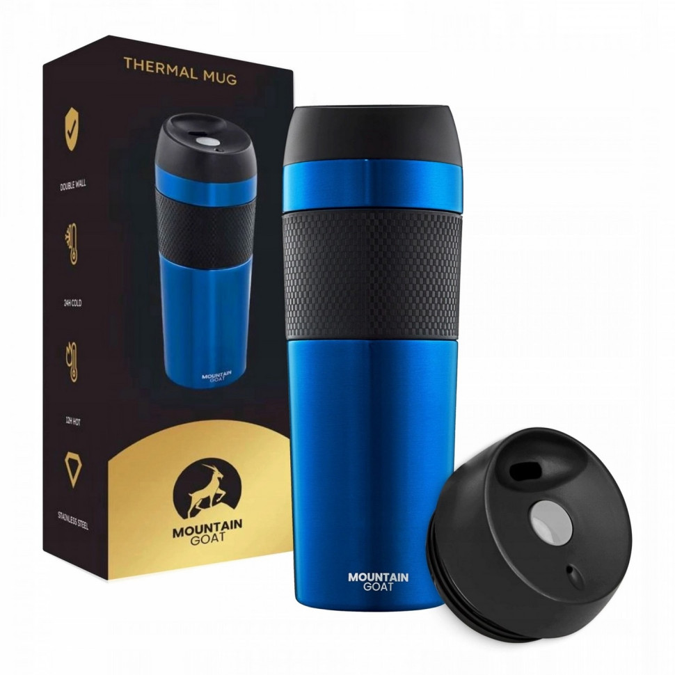 Термокружка Travel Mountain Goat P-5907739315700, 0.4 л, Blue 