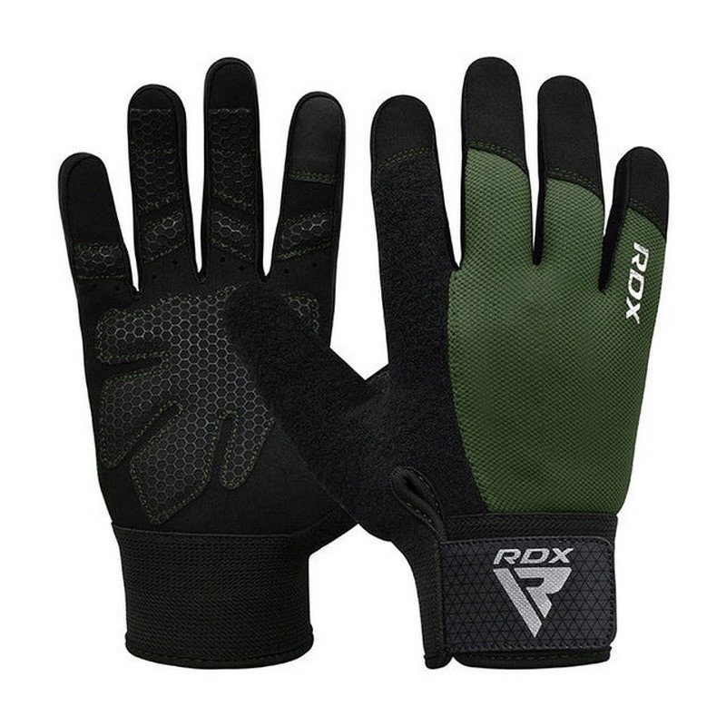 Перчатки для фитнеса W1 Full Finger RDX Inc Limited WGA-W1FA-S+ Army Green, S