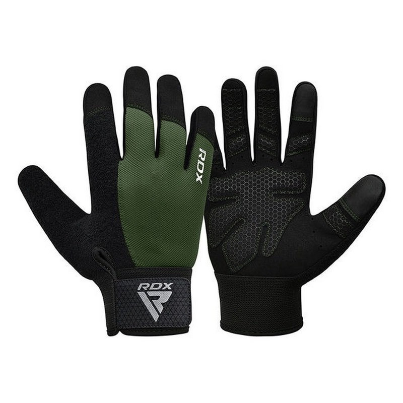 Перчатки для фитнеса W1 Full Finger RDX Inc Limited WGA-W1FA-S+ Army Green, S