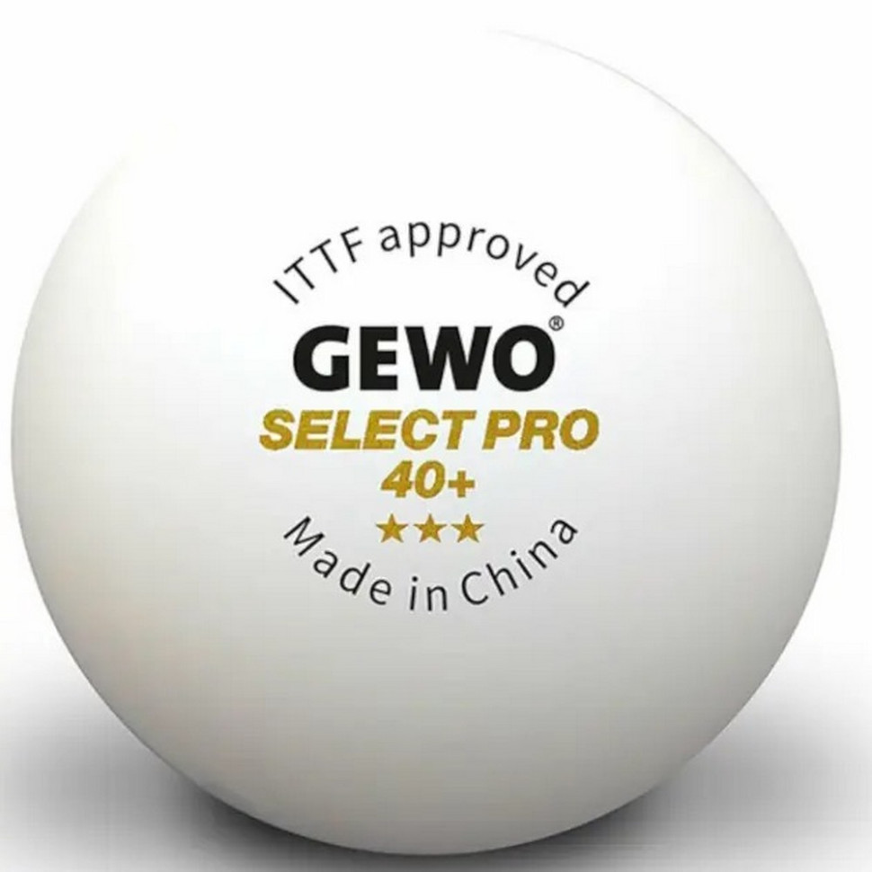 М'ячі для настільного тенісу Select Pro 40+ ITTF Gewo 931059, 6 штук (86481200)