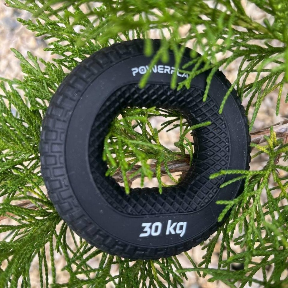 Эспандер кистевой силиконовый PP-4333 Hand Grip Hard PowerPlay PP_4333_Black_30kg 30 кг, Черный
