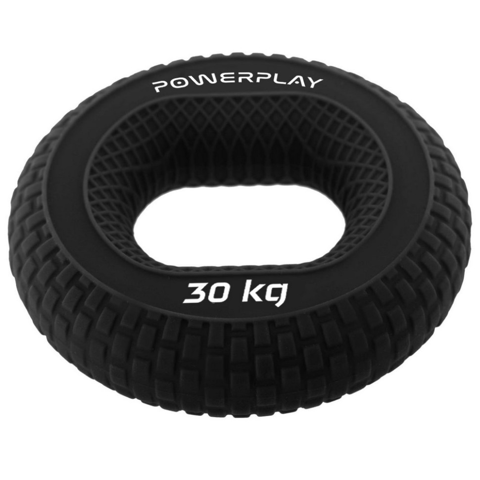 Эспандер кистевой силиконовый PP-4333 Hand Grip Hard PowerPlay PP_4333_Black_30kg 30 кг, Черный