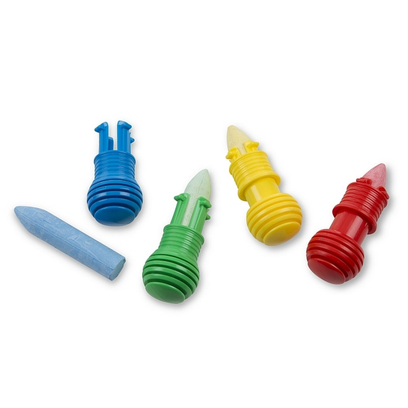 Крейда для малювання на асфальті Melissa&Doug MD9313 з пластиковими тримачами