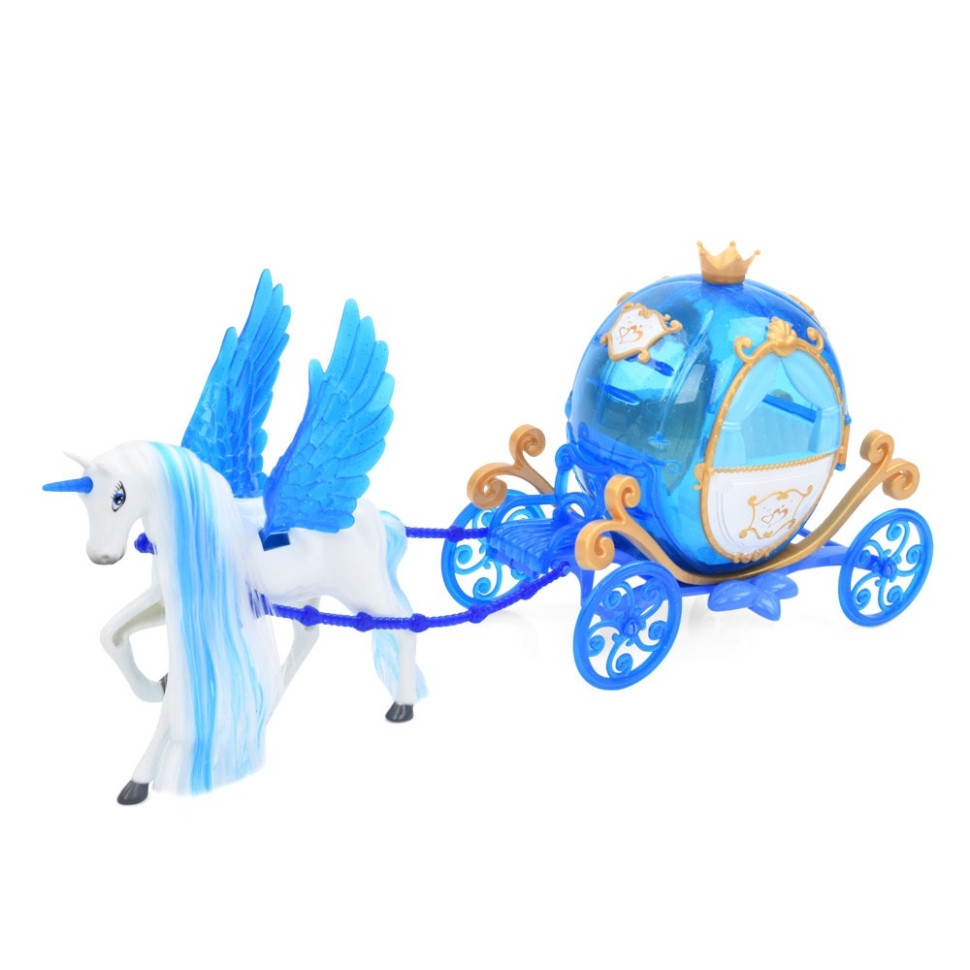 Детская игрушка «Карета» Bambi 2202B, звук, свет, кукла, аксессуары