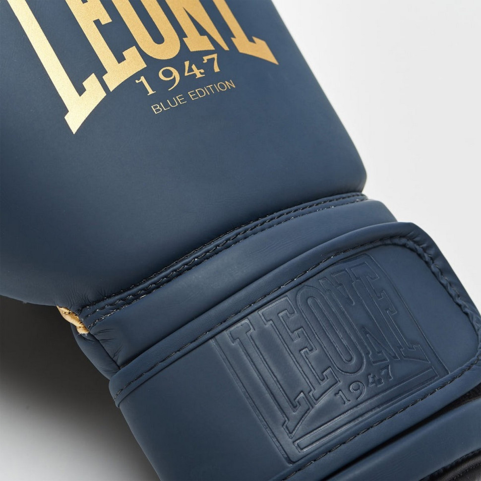 Боксерские перчатки GN059B Leone GN059B_Blue_10oz 10 унций (капа в комплекте)