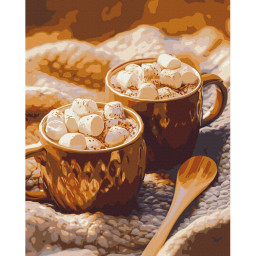 Картина по номерам "Какао с зефирками" Brushme BS54440, 40х50 см