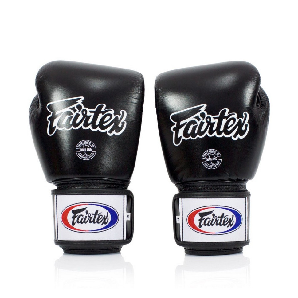 Боксерские перчатки BGV1 Fairtex BGV1_10oz_Black 10 унций (бинты в комплекте)