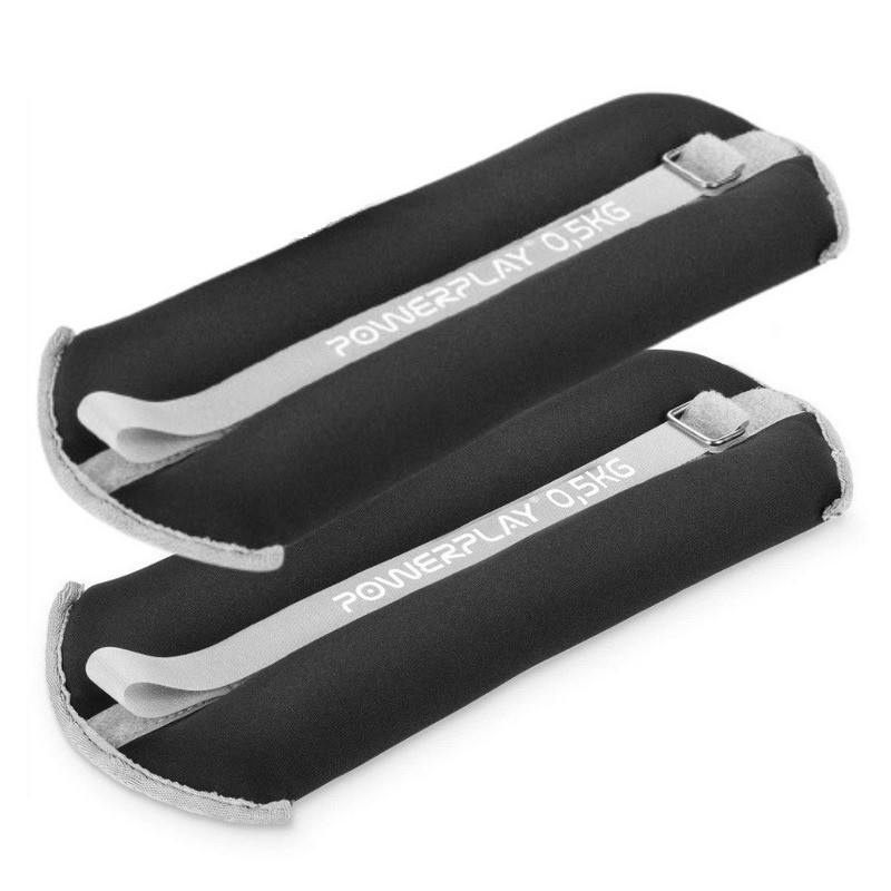 Утяжелители-манжеты для ног и рук PP-4349 Ankle/Wrist Weights PowerPlay PP_4349_Black_0.5, 2 по 0.5 кг