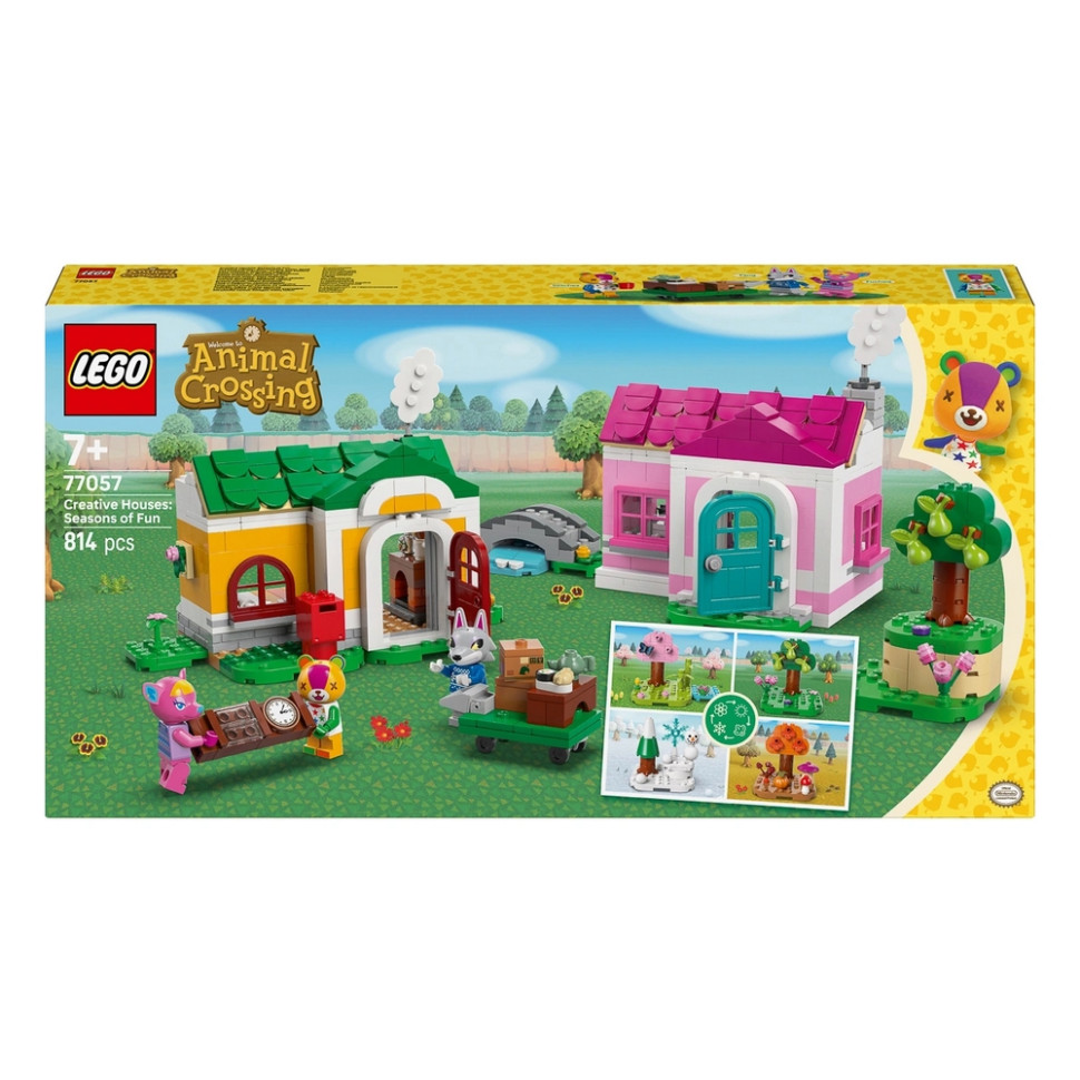 Конструктор Animal Crossing Творчі будинки: сезони розваг LEGO 77057, 814 деталей