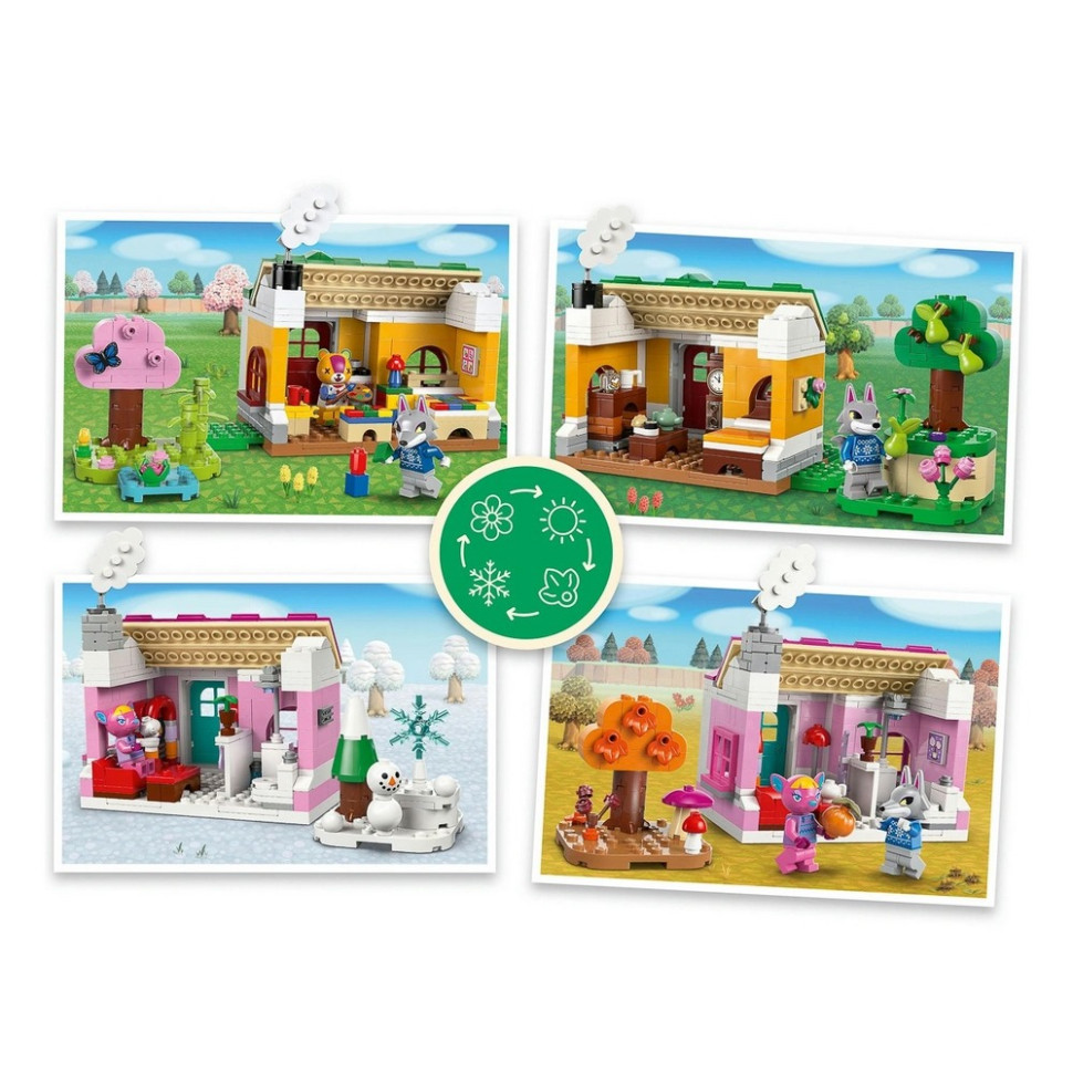 Конструктор Animal Crossing Творчі будинки: сезони розваг LEGO 77057, 814 деталей