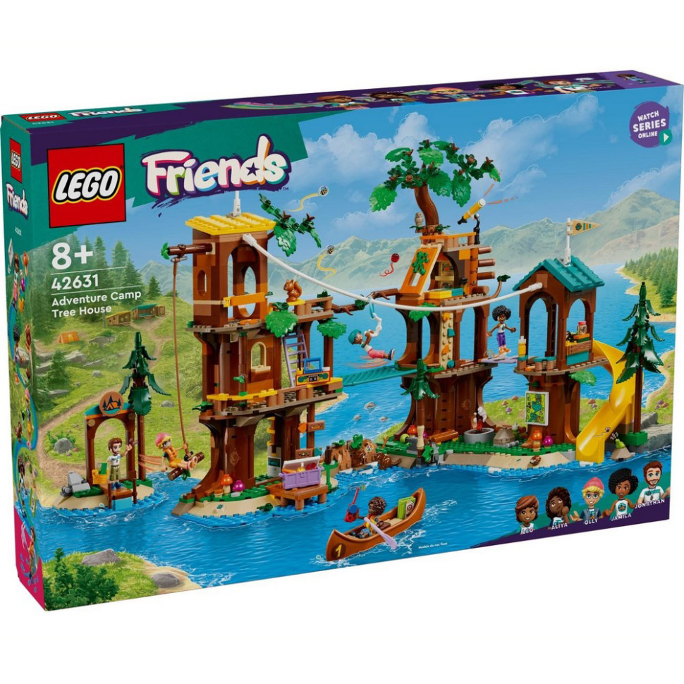 Конструктор Friends Домик на дереве в приключенческом лагере LEGO 42631, 1128 деталей
