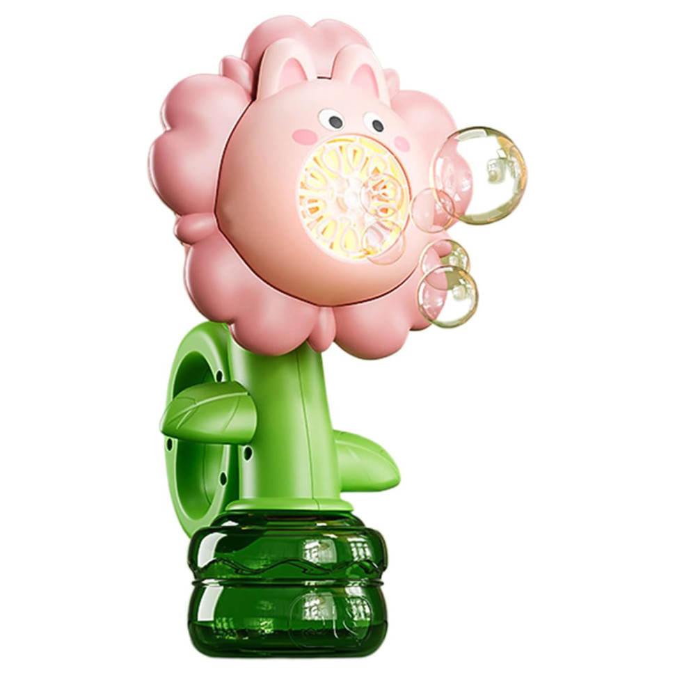 Мыльные пузыри Flower Bubble Machine Bambi BJC-5A(Bunny-Pink) со светом
