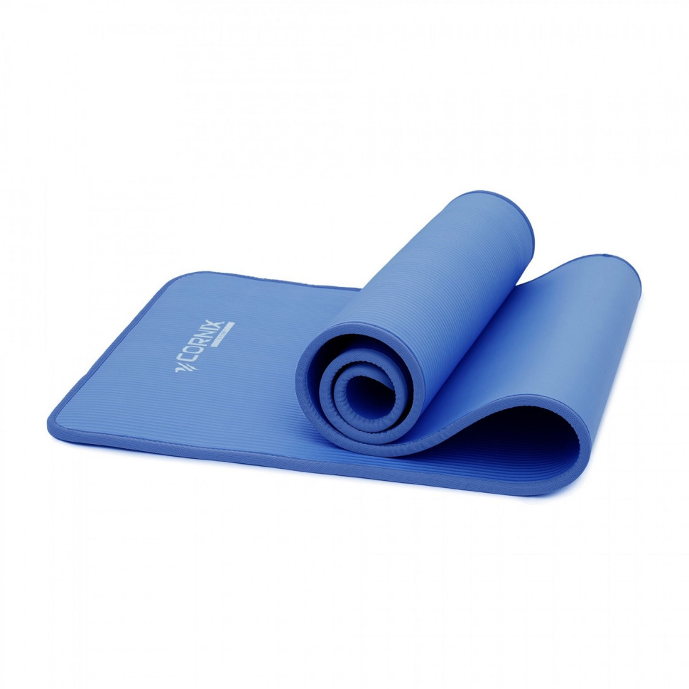 Килимок спортивний для йоги та фітнесу Cornix XR-0096, 183 x 61 x 1 см, Blue/Blue