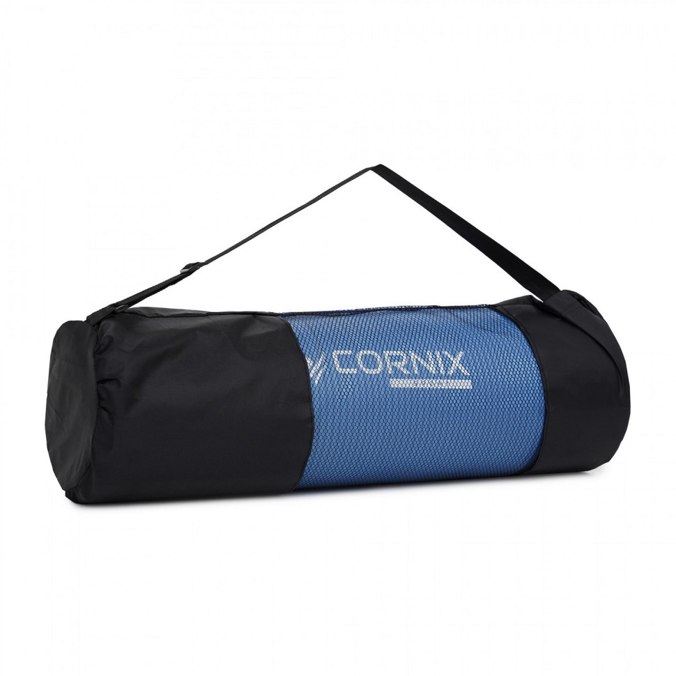 Килимок спортивний для йоги та фітнесу Cornix XR-0096, 183 x 61 x 1 см, Blue/Blue