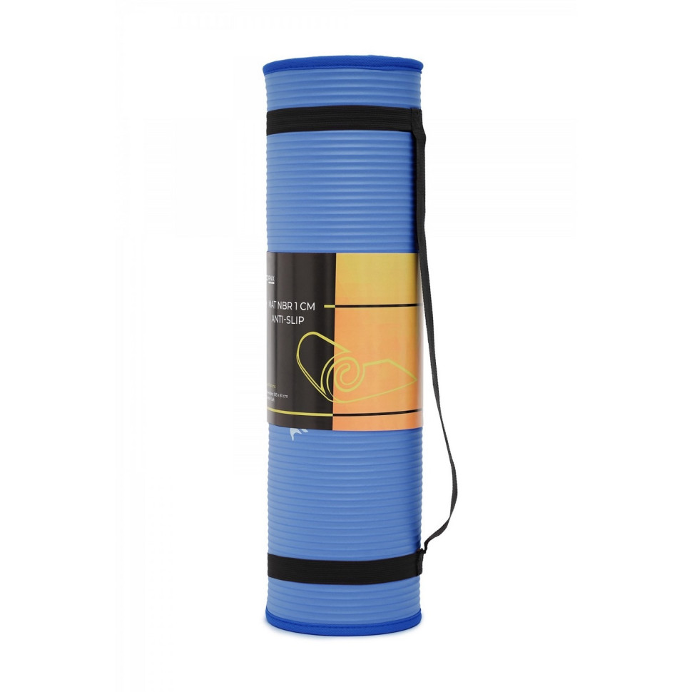 Килимок спортивний для йоги та фітнесу Cornix XR-0096, 183 x 61 x 1 см, Blue/Blue