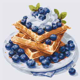 Картина по номерам "Черничный десерт" Art Craft 12041-AC 40х40 см Картина по номерам "Черничный десерт" Art Craft 12041-AC 40х40 см