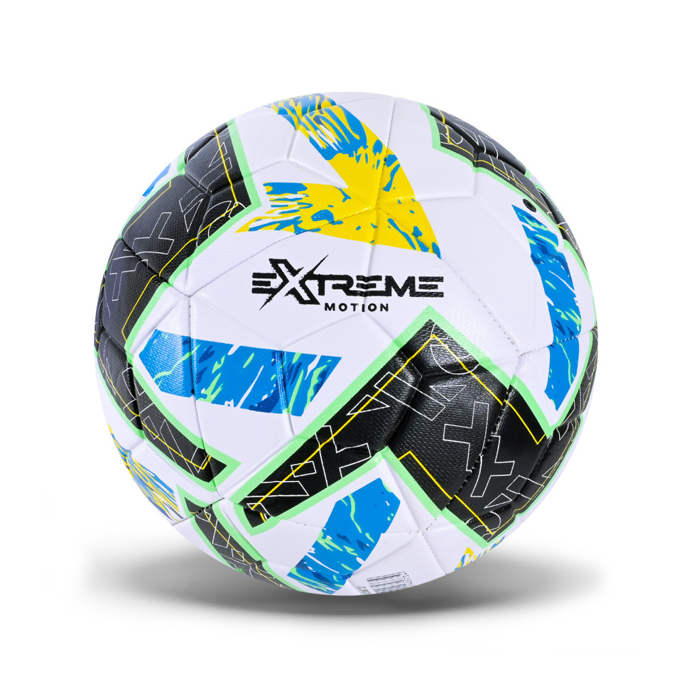 М'яч футбольний Extreme Motion FB25673(Black-Yellow) розмір №5, PU, ​​400 гр