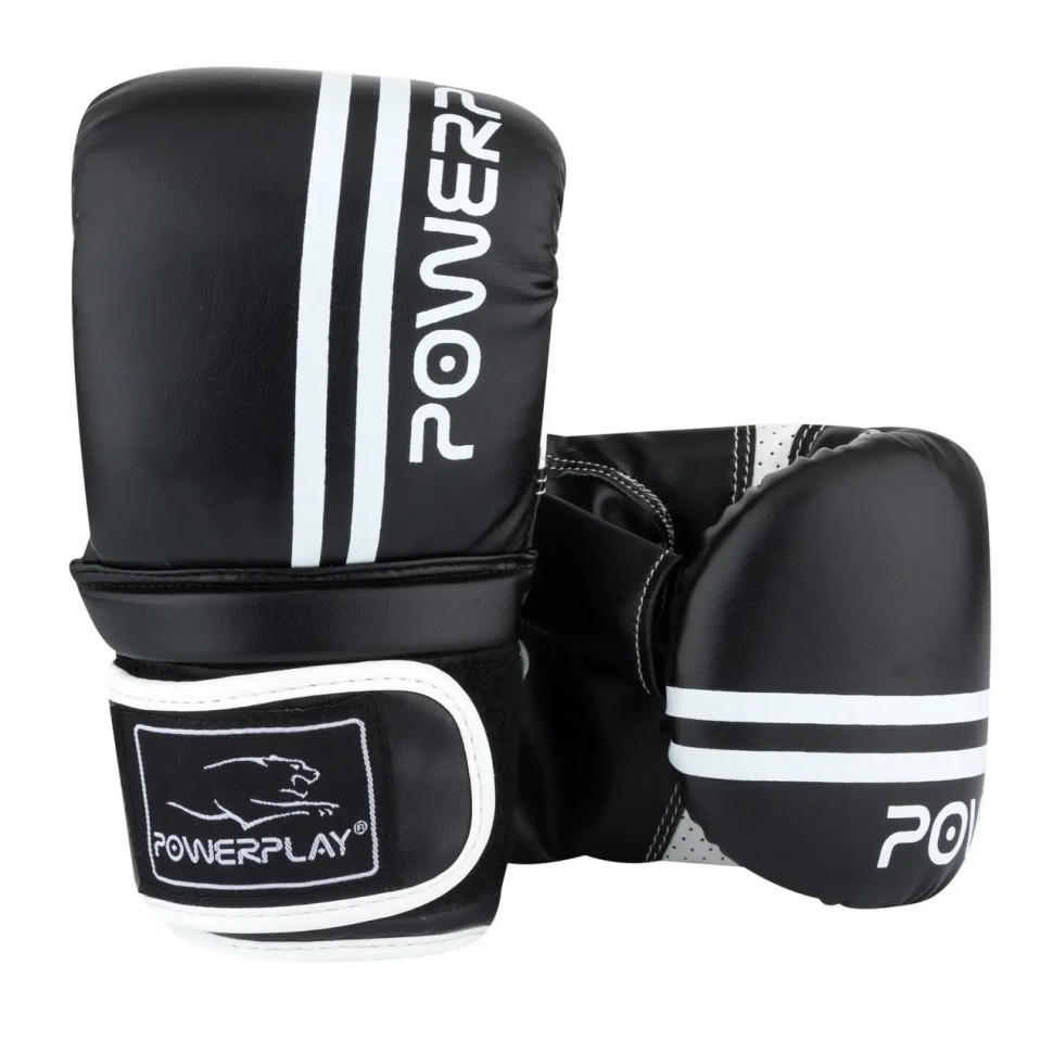 Снарядные перчатки PowerPlay PP_3025_L_Black/White, Черные-Белые L
