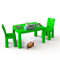 Ігровий набір Кухня дитяча DOLONI-TOYS 04670/2 (34 предмети, стіл + 2 стільчики)