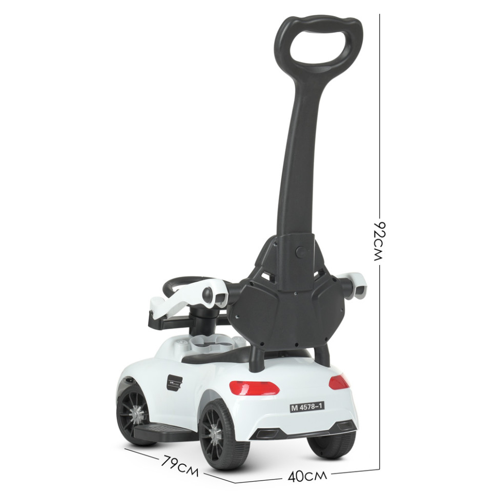 Каталка-толокар Bambi Racer M 4578-1 Белый музыкальный