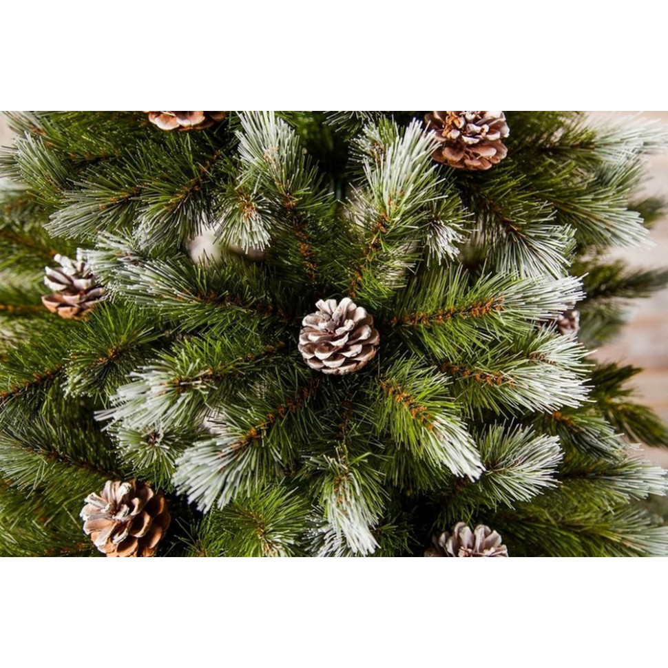 Сосна Pittsburgh Triumph Tree 8718861280357, 2,15 м. зелена з ефектом покриття інеєм і шишками