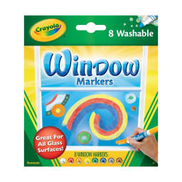 Набір фломастерів для малювання на склі Crayola 256344.024 washable, 8 шт