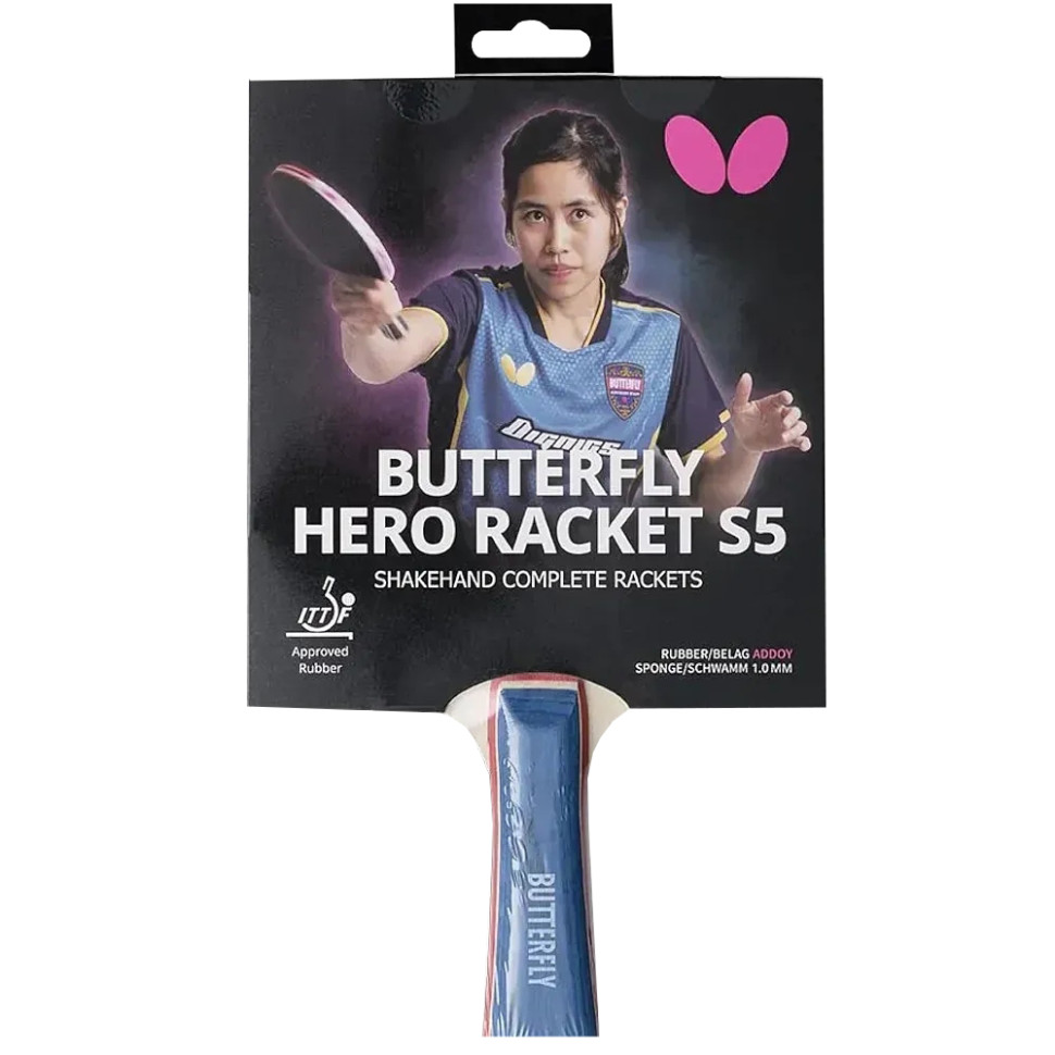 Ракетка для настільного тенісу HERO Racket S5 Suthasini Sawettabut 6251750002 Butterfly 932288