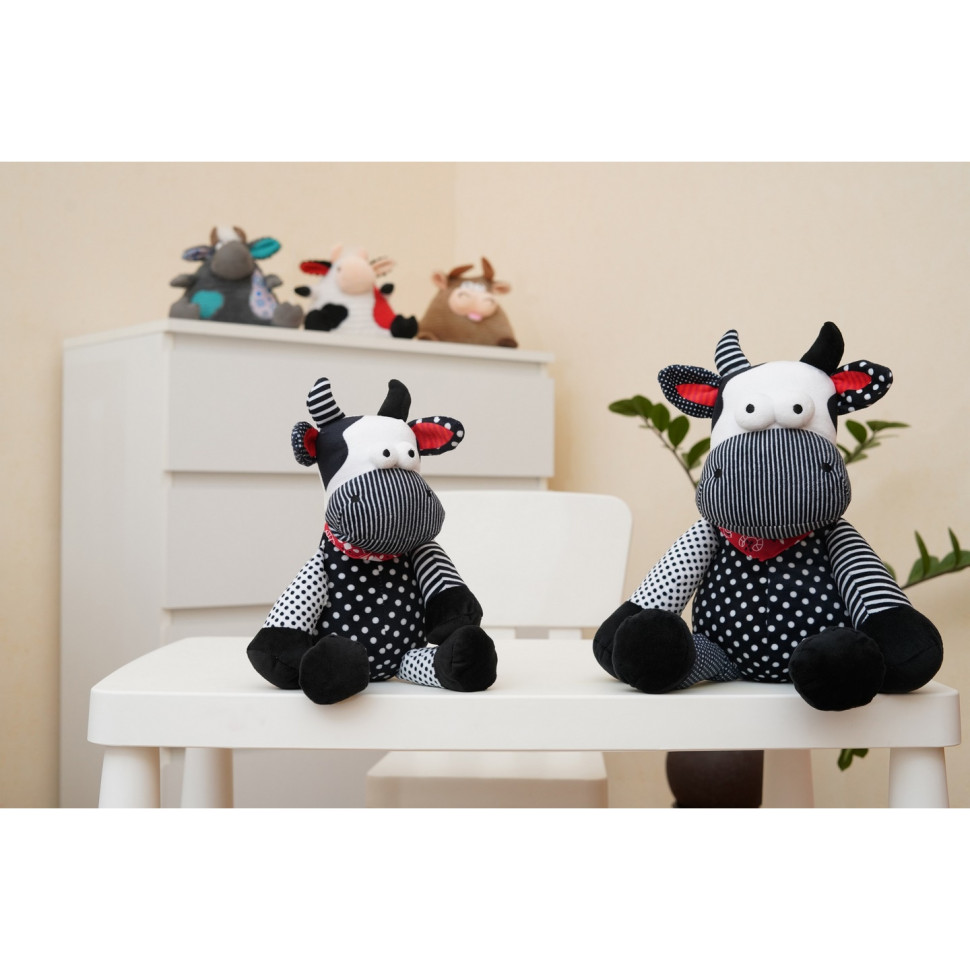 Мягкая игрушка Same Toy Корова/Бык (черно-белый) 24 см A1057/24