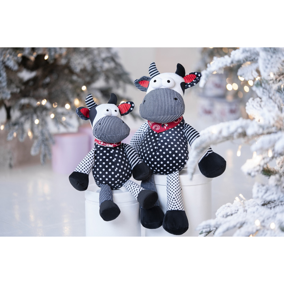 Мягкая игрушка Same Toy Корова/Бык (черно-белый) 24 см A1057/24