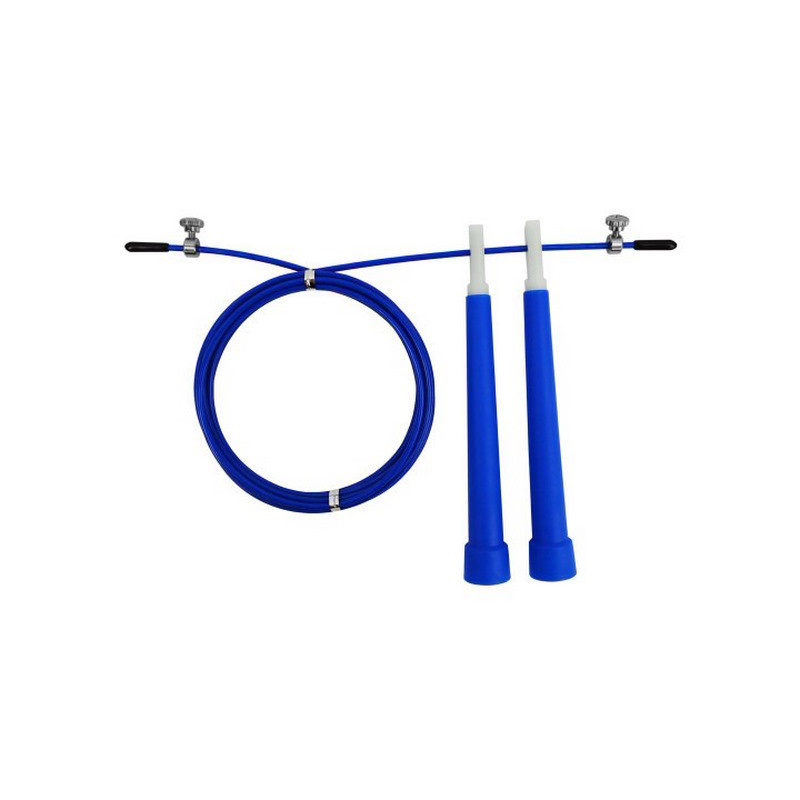 Скоростная скакалка Speed Cable Rope EasyFit EF-2039-BL, со стальным тросом, синяя