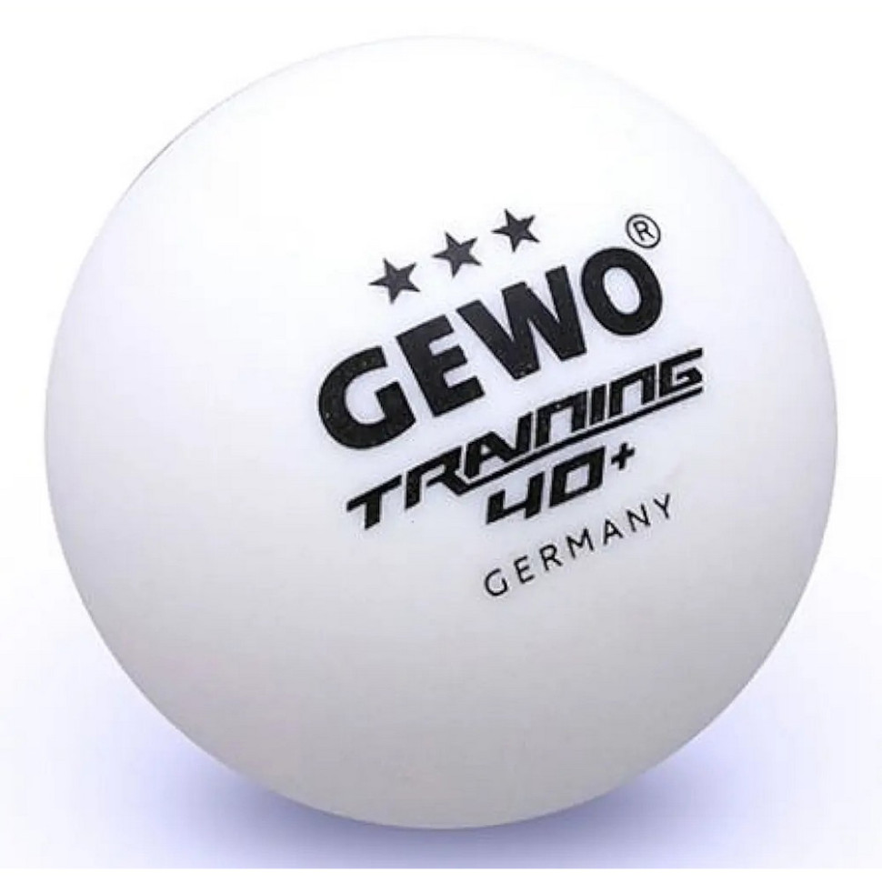 М'ячі для настільного тенісу Trainingsball 40+ Gewo 931058, 6 штук (85921200)