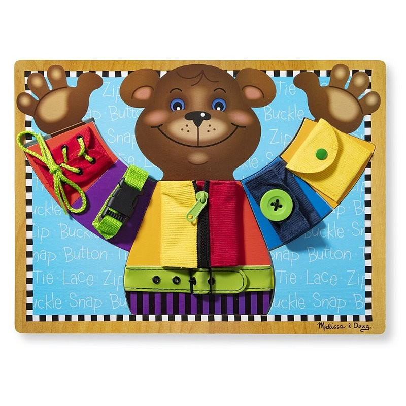 Дерев'яна дошка - застібки Melissa&Doug MD3784 розвиває дрібну моторику