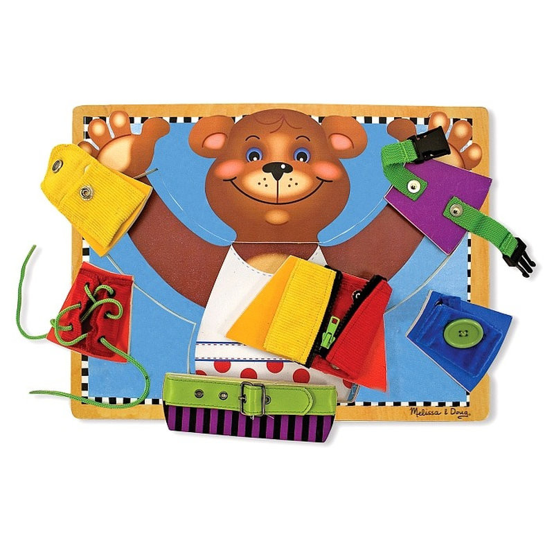 Дерев'яна дошка - застібки Melissa&Doug MD3784 розвиває дрібну моторику