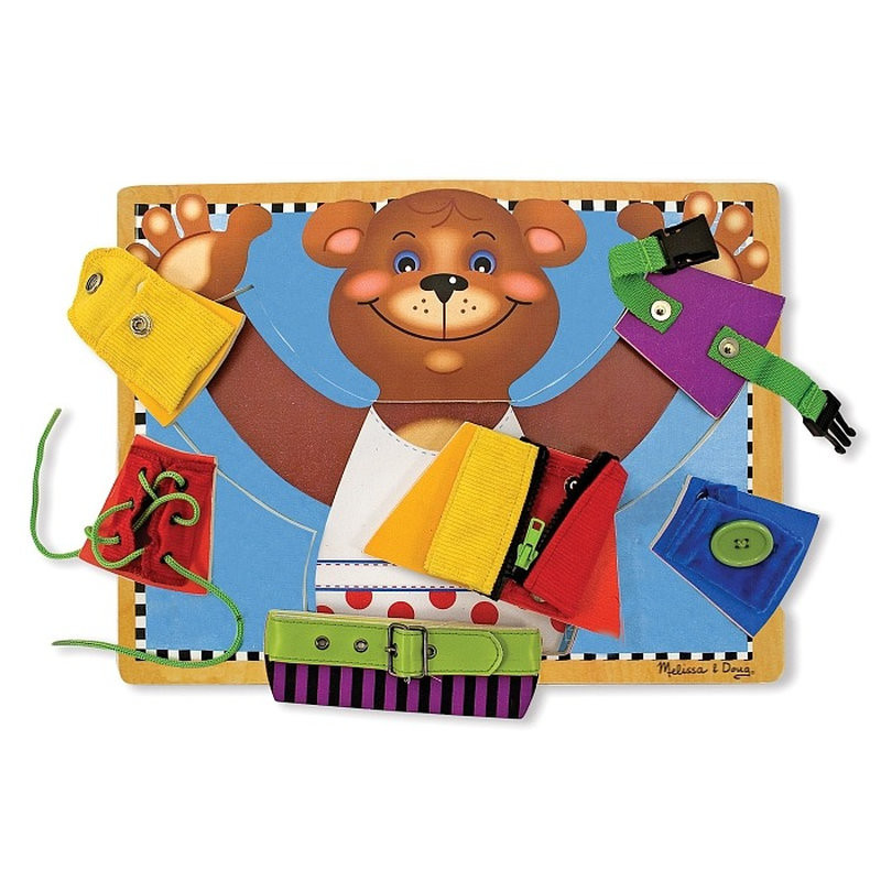 Дерев'яна дошка - застібки Melissa&Doug MD3784 розвиває дрібну моторику