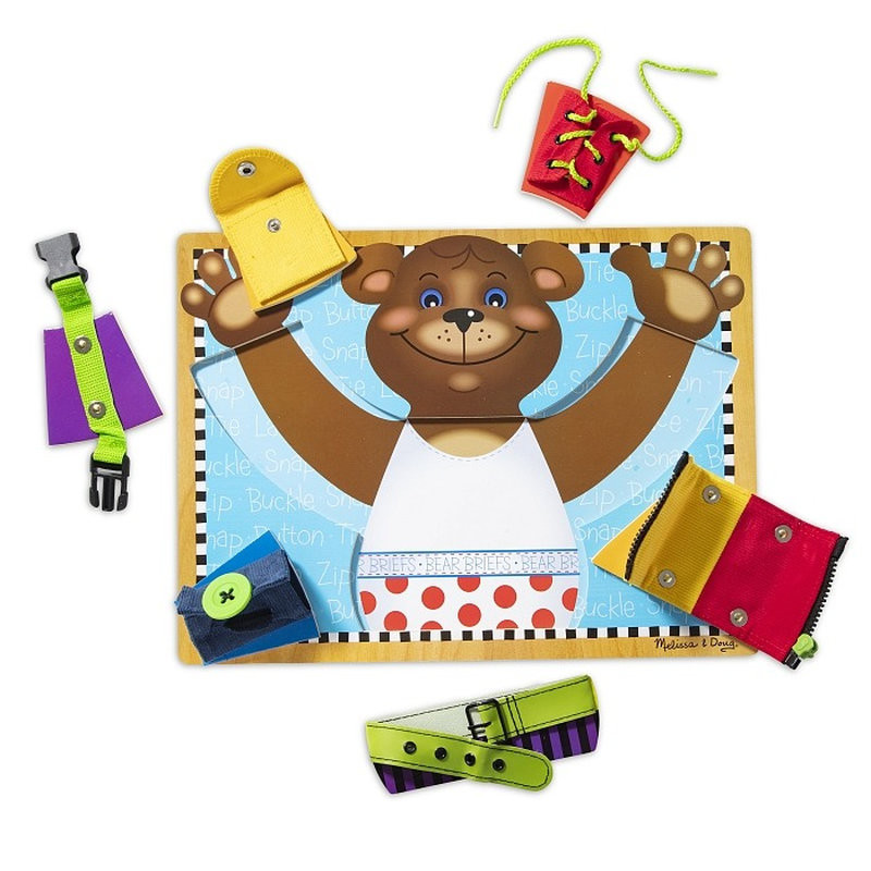 Дерев'яна дошка - застібки Melissa&Doug MD3784 розвиває дрібну моторику