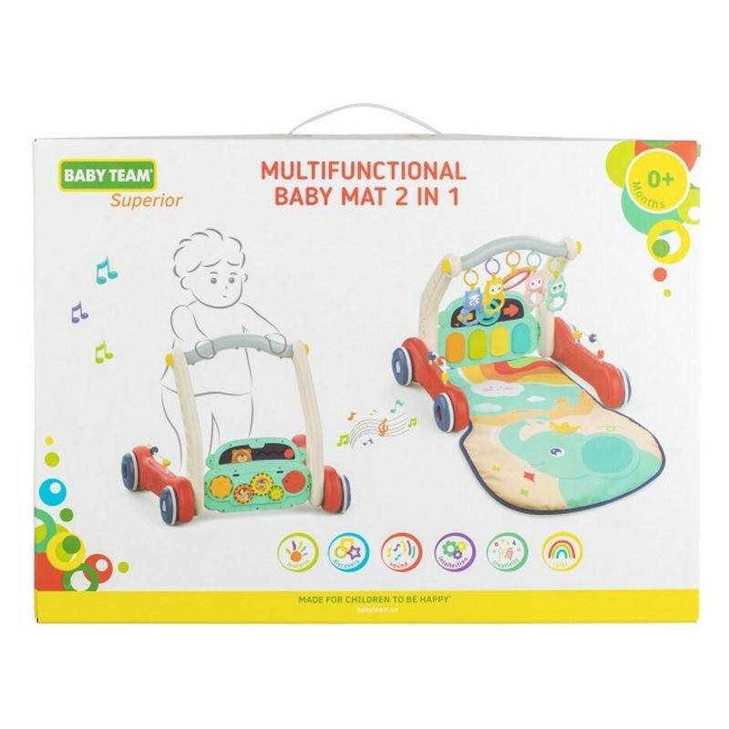 Килимок дитячий багатофункціональний 2 в 1 Baby Team 8590