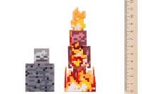 Коллекционная фигурка Minecraft Skeleton on Fire серия 4 19974M