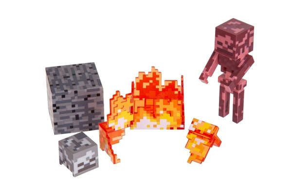 Колекційна фігурка Minecraft Skeleton on Fire серія 4 19974M