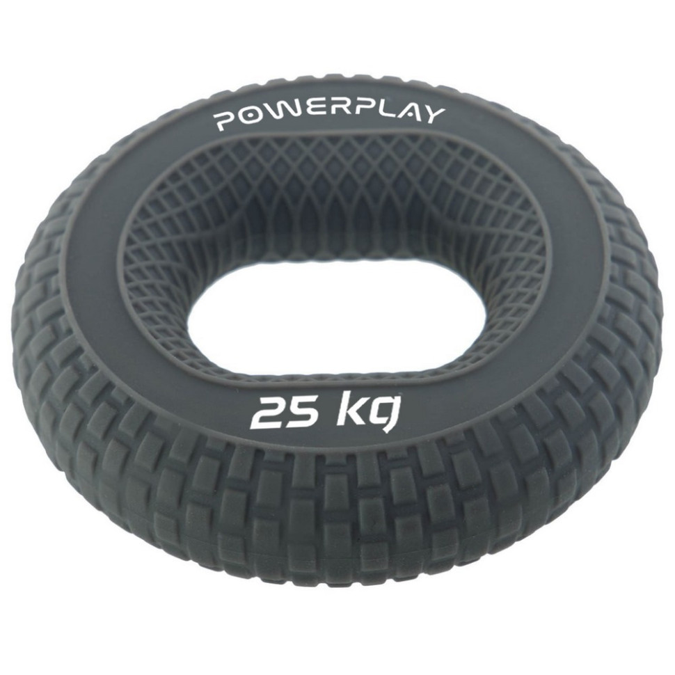 Эспандер кистевой силиконовый PP-4333 Hand Grip Large PowerPlay PP_4333_Grey_25kg 25 кг, Серый